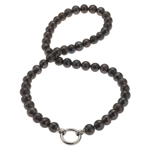 Celesta - Damencollier aus 925er Sterling Silber und grauen S&uuml;&szlig;wasserzuchtperlen 45cm 3602 Preisvergleich