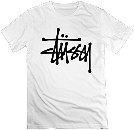 Mens Stussy Logo Classic Cool Classic Short Sleeve Tshirt Cotton
