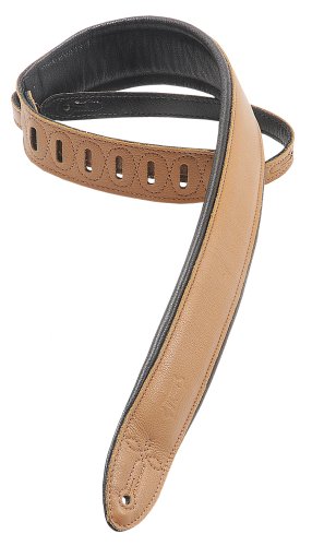 Levy's Leathers 2.5 Leather Strap with Foam Core,Tan