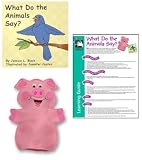 What do the Animals Say?, Hand Puppet and Board Book Set