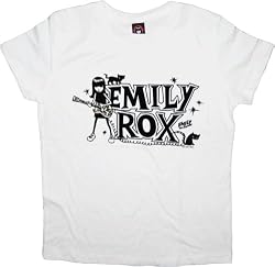 Emily the Strange EMILY ROX White juniors T-Shirt