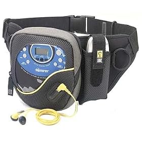 Case Logic Portable CD Player Carrying Case with Cell Phone Pouch (FannyPack Style) for all Sony CD walkman, Coby, GPX, Philips, jWin, Jensen & Emerson Audio CD Players
