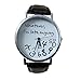 Lookatool® Hot Women Leather Watch Whatever I am Late Anyway Letter Watches New (Black)