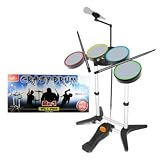 Electronics : Ukdapper - Crazy 2in1 Drum Kit For Nintendo Wii & Sony PS3 The Ultimate Drum Kit