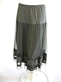 Lunn womens jupe gray long tulle layered skirt 5