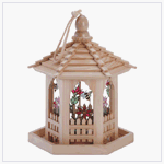 Stained Glass Gazebo Birdfeeder - Style 34726 by Gift Warehouse