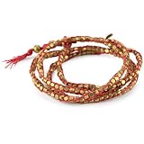M.Cohen Red Colored Wrap Bracelet With Brass D