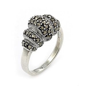 Marcasite Elegant Sterling Silver Ring