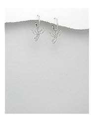 Angel CZ Earrings In 92.5 Sterling Silver