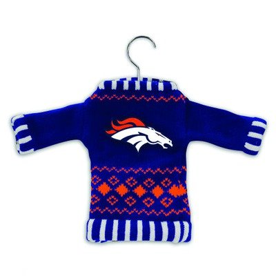 Denver Broncos Knit Sweater Ornament (Set of 3)