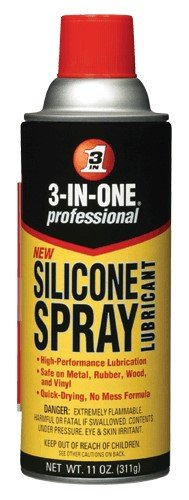 3-IN-ONE Professional Silicone Spray Lubricant, Aerosol Can, 11 Fluid Ounces