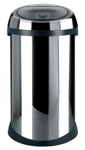  : Brabantia Touch Bin, 50litre & 3litre Pedal Bin Set, Brilliant Steel
