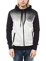 Rivaldi Sudadera con Cierre (Blanco / Negro)