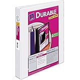 Avery Durable View Binder with 1-Inch Slant Ring, Holds 8.5 x 11 Inches Paper, White, 1 Binder (17012)