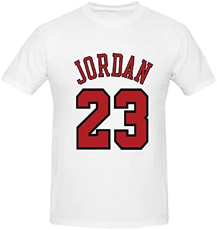 YIWUJ Men's Michael Jordan Chicago Bulls 23 T-shirt Round Neck