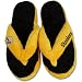 PITTSBURGH STEELERS OFFICIAL TERRY CLOTH THONG SLIPPERS SZ. L