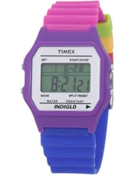 Timex Womens T2N2709J Fashion Digitals Premium Multicolor Watch