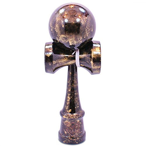 Full Gold & Black Metallic Kendama And Extra String