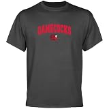 NCAA Jacksonville State Gamecocks Charcoal Logo Arch T-shirt-