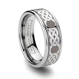8mm Tungsten Celtic Wedding Band Gaelic Interlocking Set Size 8 41UTpuyHdSL. SL160 8mm Tungsten Celtic Wedding Band Gaelic Interlocking Set Size 8