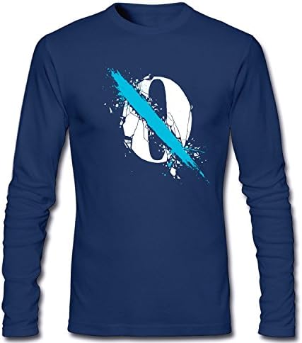 WOODO Men's Queens of the Stone Age Logo Music Band Logo Long Sleeve T-shirt dark blue XXL