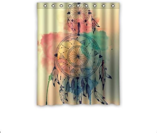 Colorful Dream Catcher Custom Window Curtain 52"X63"(One Piece)