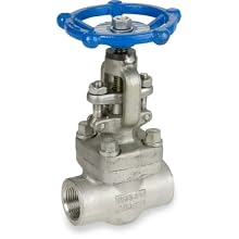 Sharpe Valves 44836 Series Stainless Steel 316L Globe Valve, Bolted Bonnet, Inline, Hand Wheel, NPT Female