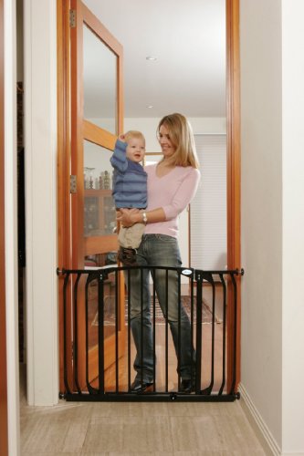Dream Baby Std. Hallway Swinging Gate Combo Pack - (38'' - 53'') Black