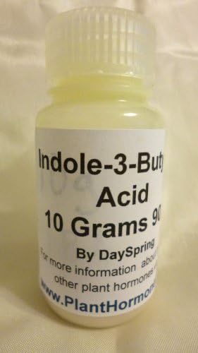 Indole-3 Butyric Acid 10 Grams 90% of Plant Hormone By DaySpring (IBA)(3-indolebutyric acid, indolebutyric acid, IBA, 1H-Indole-3-butanoic acid)