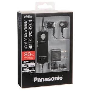 Panasonic RP-HC31E-K Ergo Fit In Ear Noise Cancelling