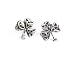 Shamrock Earrings Q3056- Sterling Silver Irish Celtic Trinity Knot and Shamrock Earrings