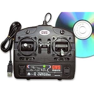 GWS FMS Flight Simulator Kit GWFSM003 Handheld USB Controller works with Windows PC & FMS Software