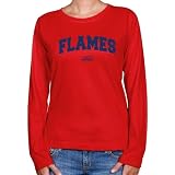 Liberty Flames Ladies Red Logo Arch Long Sleeve Classic Fit T-shirt