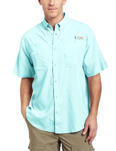 Columbia Sportswear Men's Tamiami II Short Sleeve Shirt (Big), Gulf Stream, 2X On Sale