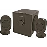 New Gear Head Powered Desktop 2.1 Speaker System Full Range Amplified Ac Po ....