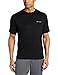 Columbia Men's Meeker Peak Short Sleeve Crew, Black, Medium