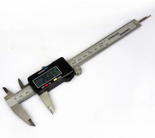 Stainless LCD Digital Vernier Caliper Micrometer Guage 6 inch 150 mm With Battery