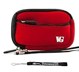 Red - Black Slim Protective Soft Neoprene Cover Carrying Case Sleeve with E ....