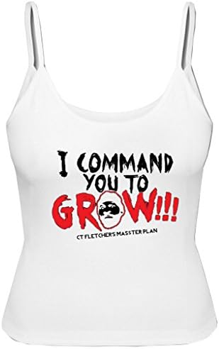 Dander Women's Spaghetti Top USA Size custom CT FLETCHER sexy top S White