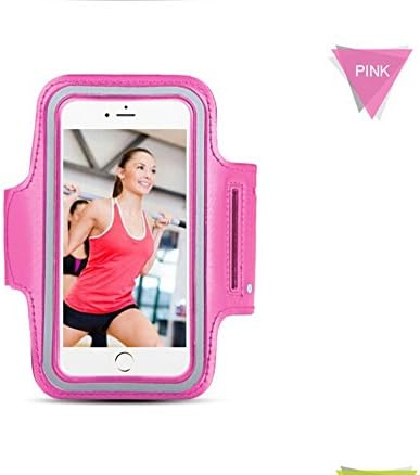 Iphone 6/6s Armband Wavetown Sports Armband Screen Protector for Iphone 6s, 5, 5s, 5c with Key Holder (pink)