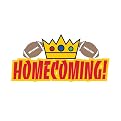Homecoming Crown Cheer Cheek Decal 100-pk. - Red/ Gold