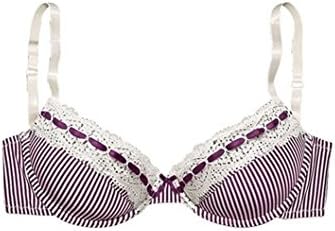 Push up bra Cup D cors-mela-280043-f3876 Bordeaux-Cream, size - 34