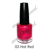 Larosa Crackle Nail Polish Hot Red Shatter 0.5oz (#02)