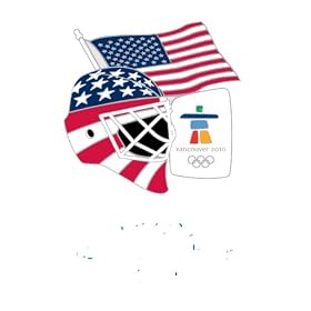 USA Hockey Goalie Mask Official Vancouver 2010 Pin