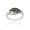 Sterling Silver 1/8ct. TDW Champagne Diamond Pave Ring
