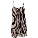 Miso Chiffon Animal Dress - Cream - Womens