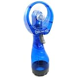 Alfie Lifestyle Pet Accessory - Cool Breeze Water Misting Fan - Color: Blue