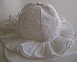 Eyelet and Voile Sun Hat ~ Ruffled for Baby Girl