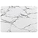iDOO Plastic Hard Case ONLY for MacBook Air 11 inch (Model: A1370 and A1465) - White Marble Elegance