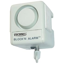 Techko Block N Alarm Sliding Glass Door Vibration Sensor Alarm #S062 by Techko